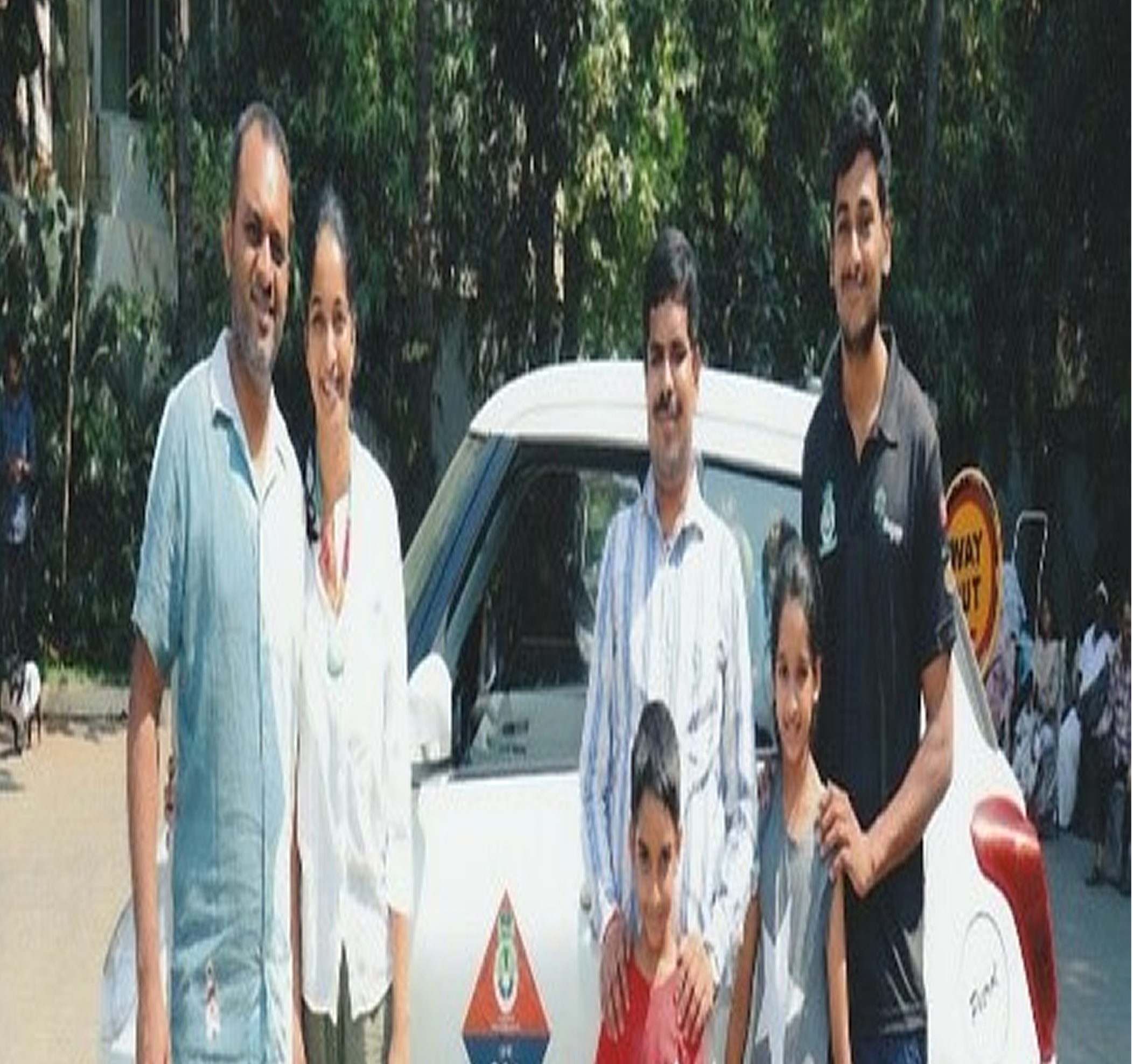 Visually impaired students in classroom